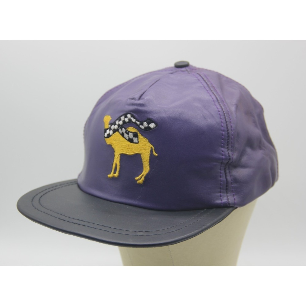 Vintage Camel Smokin' Joe's Racing #23 Leather Adjustable Strapback Hat Cap